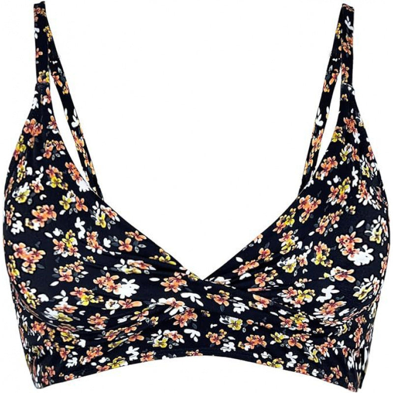 Damen Sportliches Bikini-Oberteil mit Wickel-Design