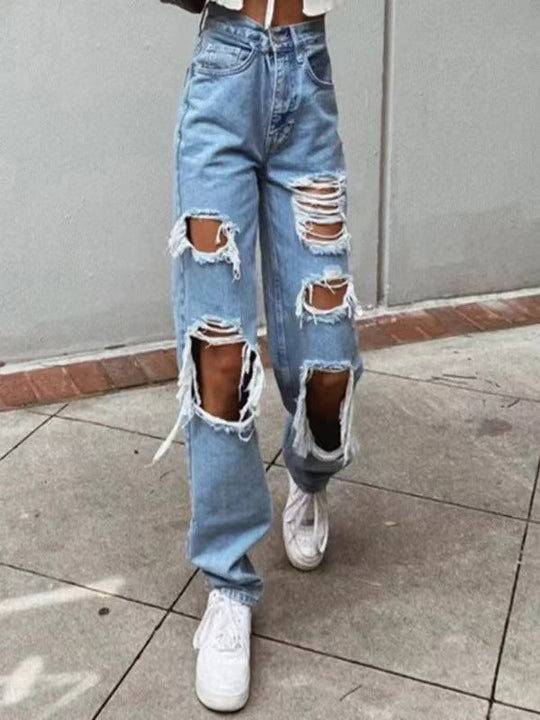 Damen Destroyed Jeans
