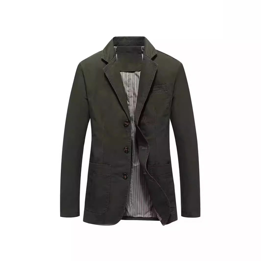Herren Sakko im Casual-Stil mit Drei-Knopf-Front und aufgesetzten Taschen Shop Nory