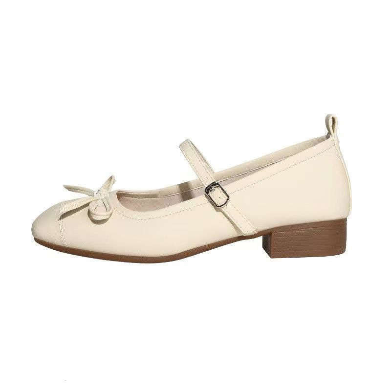 Damen Ballerinas mit dekorativem Riemchen und moderner Schleifenapplikation