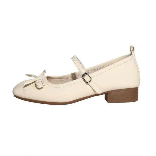 Damen Ballerinas mit dekorativem Riemchen und moderner Schleifenapplikation