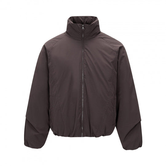 Unisex Kurz geschnittene leichte Windjacke im Boxy-Cut mit hohem Stehkragen und elastischem Saum Shop Nory