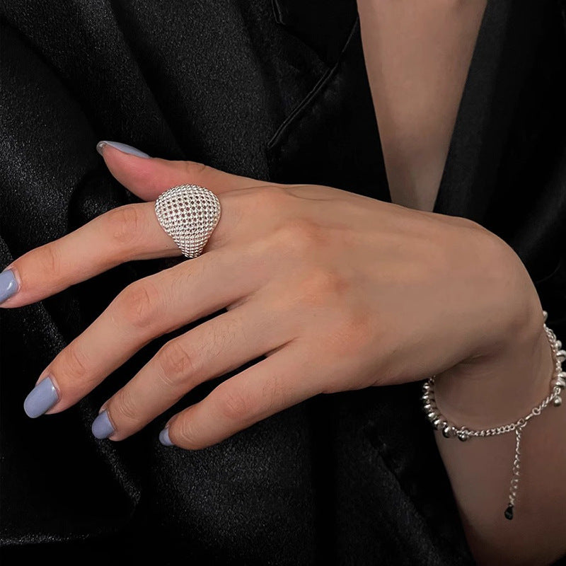 Damen modischer Netzring mit moderner Struktur Shop Nory