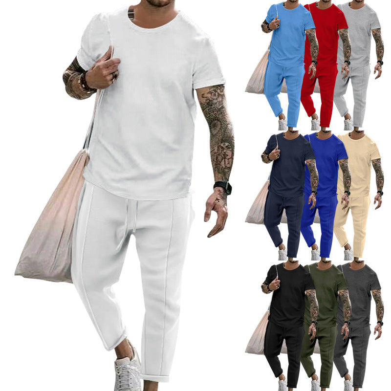 Herren sportliches Set aus hochwertiger Baumwolle mit funktionalem Design und atmungsaktiver Struktur Shopnory