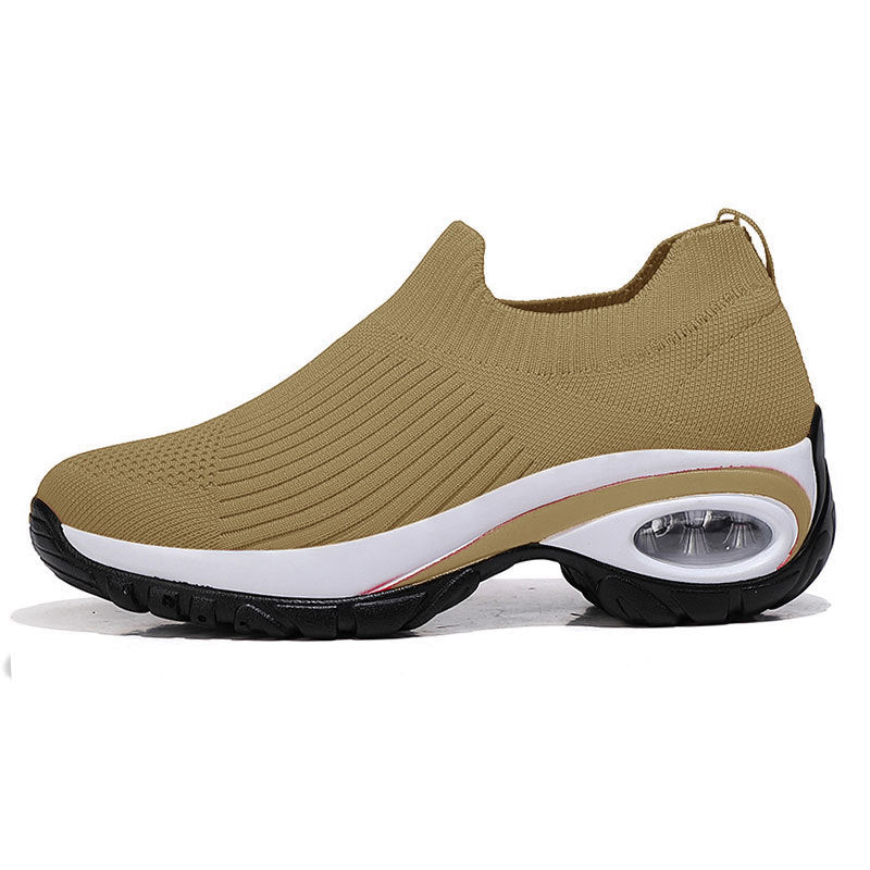 Damen Strick-Sockensneaker mit Luftpolster-Keilsohle Shop Nory