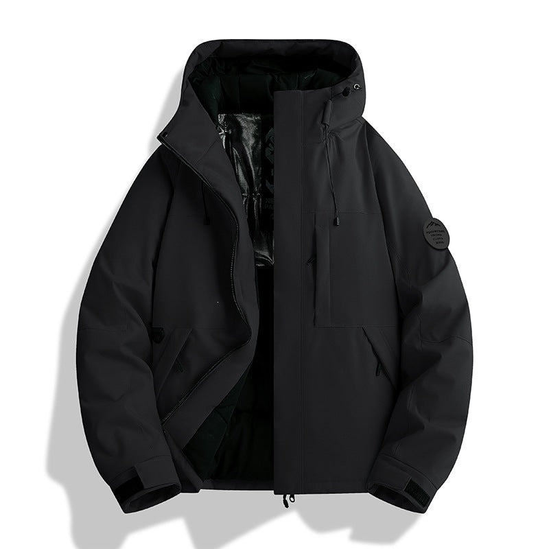 Damen Wattierte Winterjacke mit Kapuze, wasserabweisend und winddicht Shop Nory