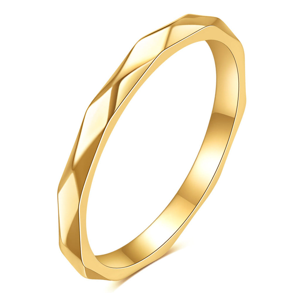 Damen Ring im modernen, facettierten Design Shop Nory