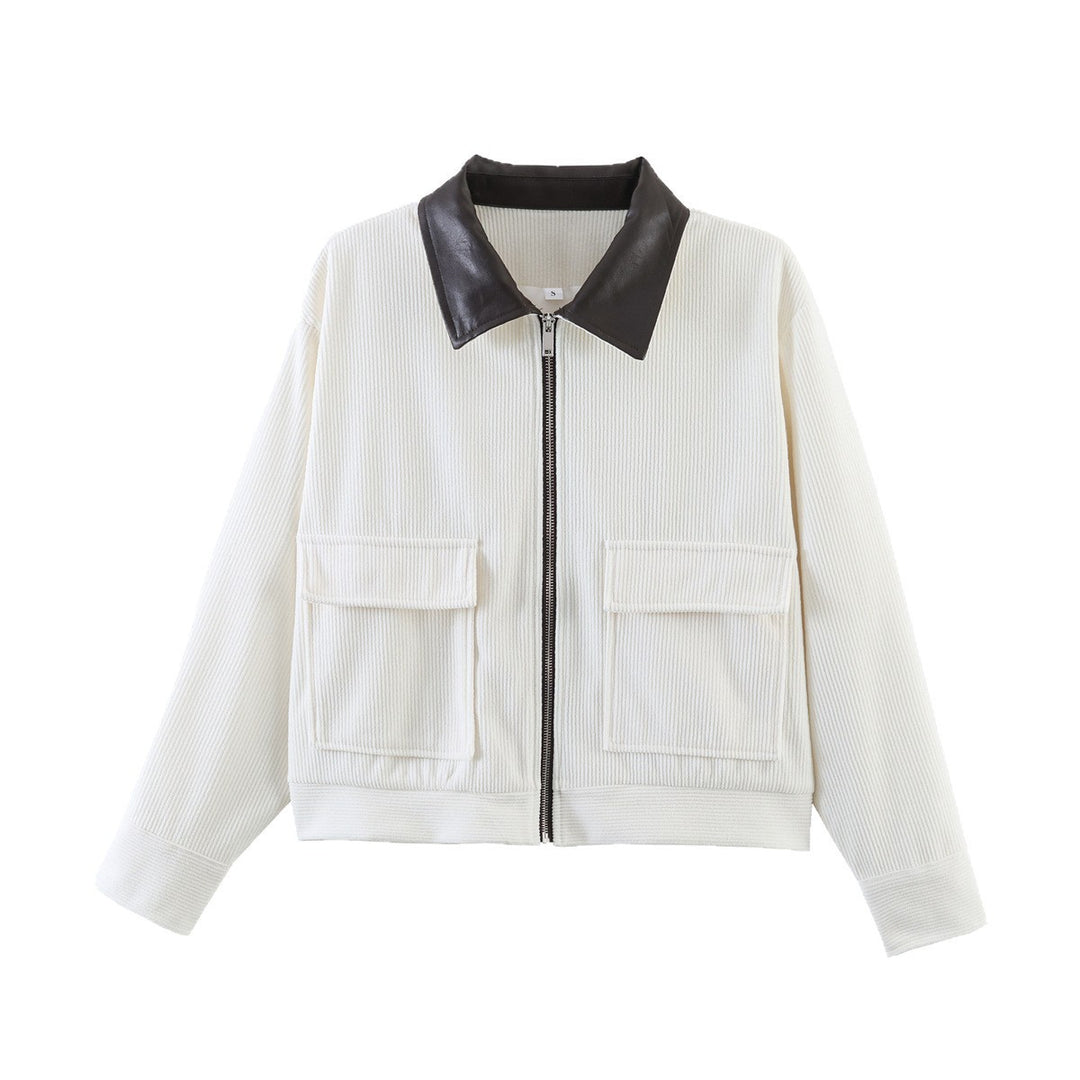 Damen Modische Jacke mit zwei aufgesetzten Taschen