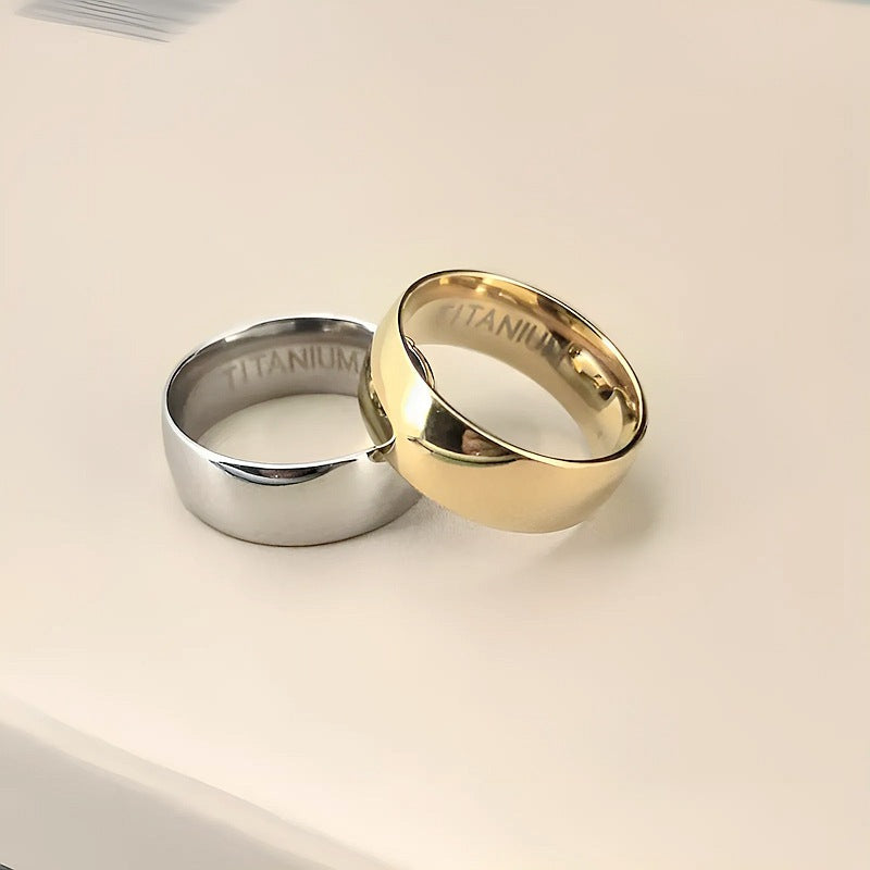 Herren Titanring mit glänzender Oberfläche Shop Nory