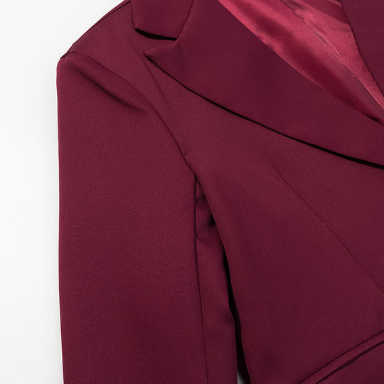 Damen Taillierter Ein-Knopf-Blazer mit softem Revers, gefütterter Innenseite und Pattentaschen Shop Nory