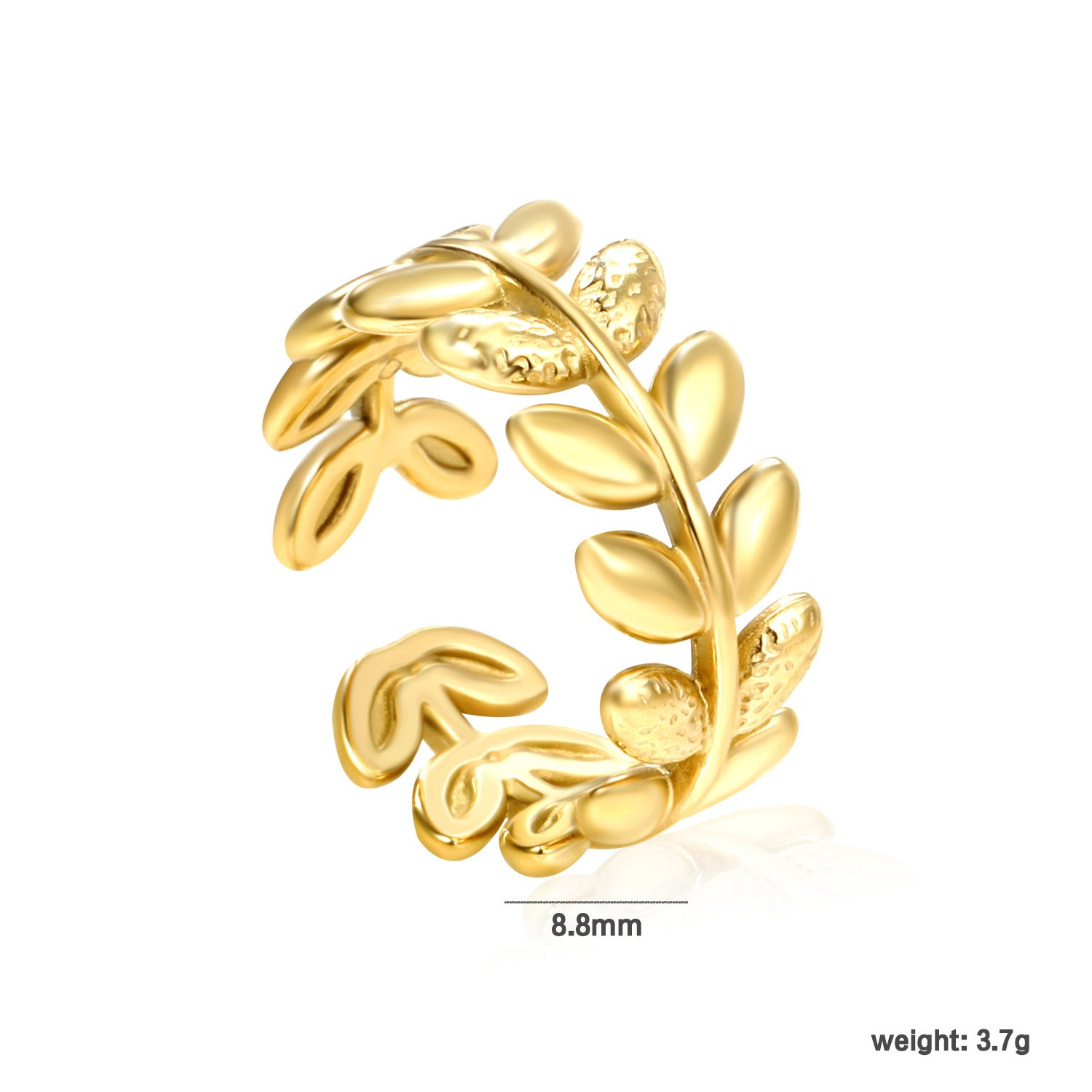 Damen Zierlicher Ring im Pflanzenmotiv Shop Nory