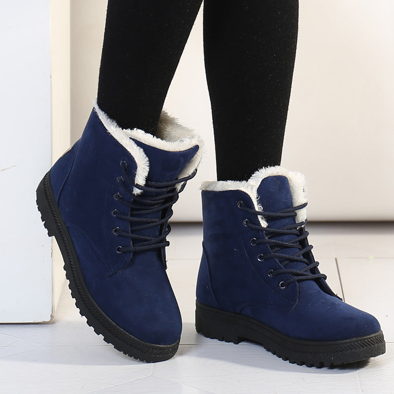 Damen Gefütterte Schnür-Ankleboots mit Teddyfutter und robuster Lug-Sohle Shop Nory