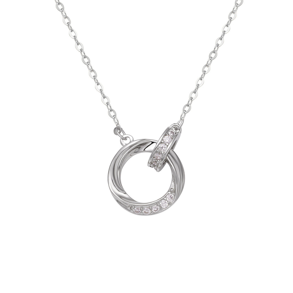 Damen elegante Halskette mit funkelndem Anhänger Shop Nory