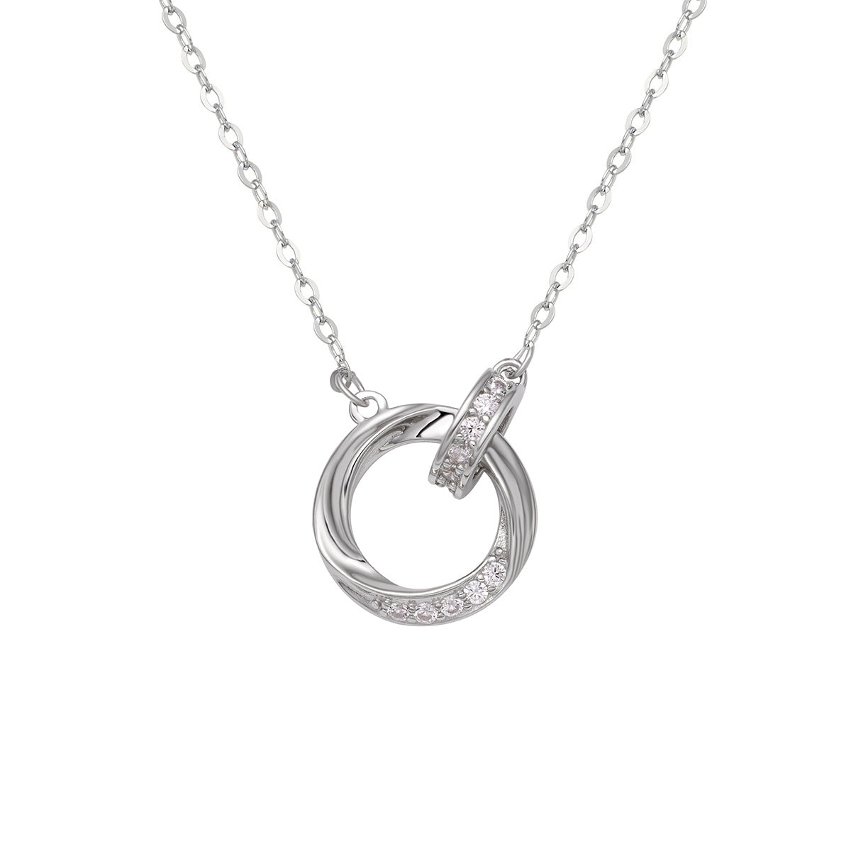 Damen elegante Halskette mit funkelndem Anhänger Shop Nory