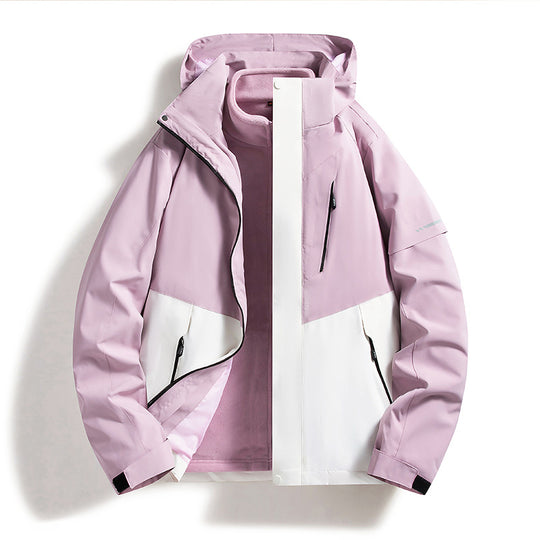 Damen Wasserdichte Outdoor-Jacke mit verstellbarer Kapuze Shop Nory