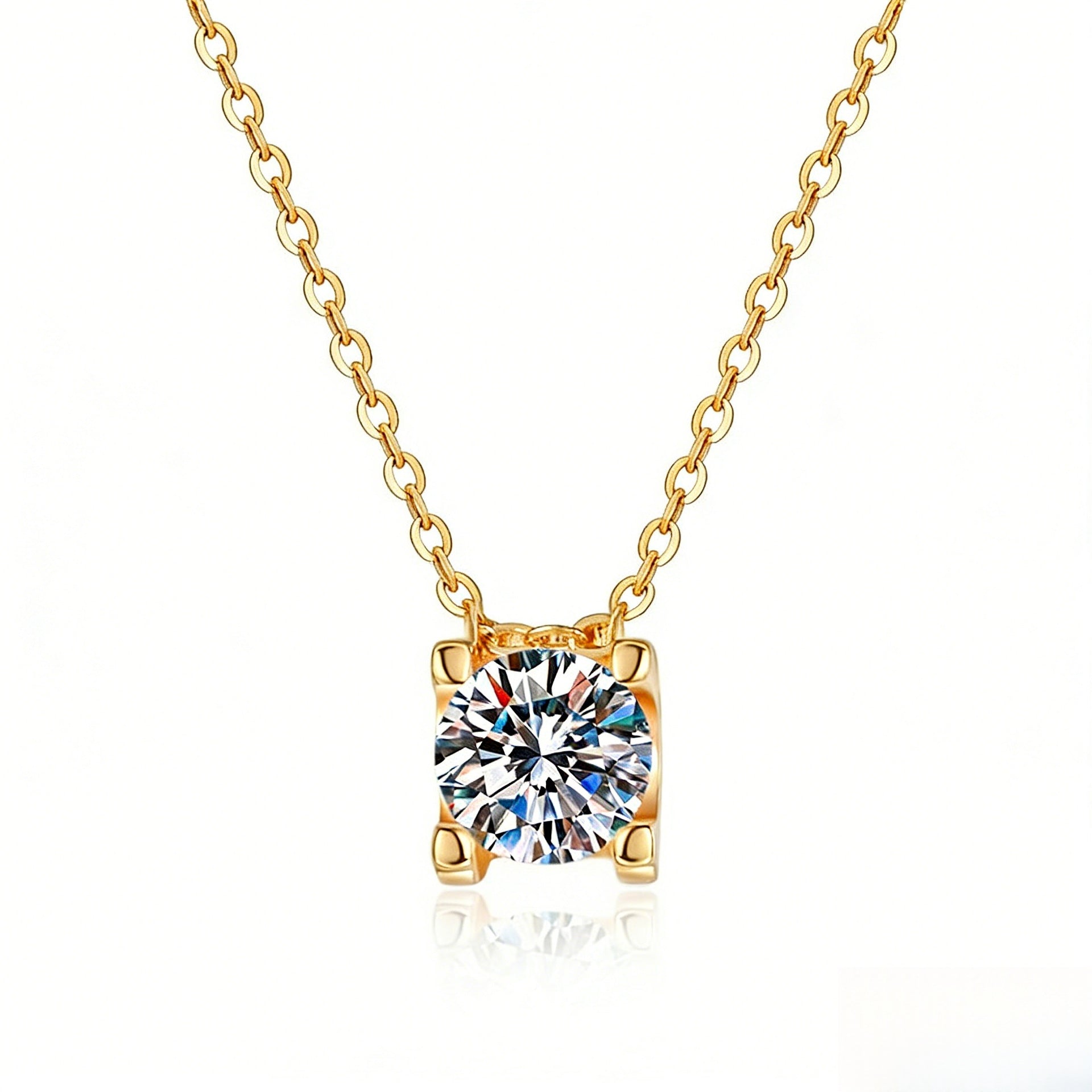 Damen elegante Halskette mit funkelndem Kristall Shop Nory