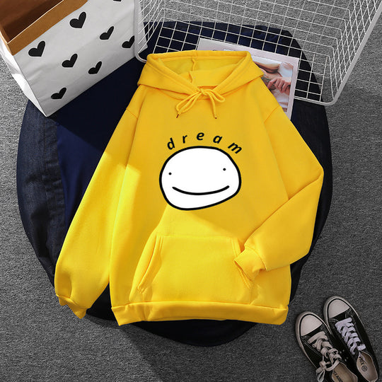 Unisex nan oversized Kapuzenpullover mit minimalistischem Frontprint und Kängurutasche Shop Nory