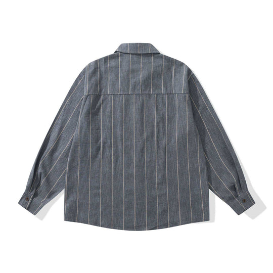 Herren Leichtes Overshirt im Relaxed‑Schnitt mit feiner Streifenstruktur Shop Nory