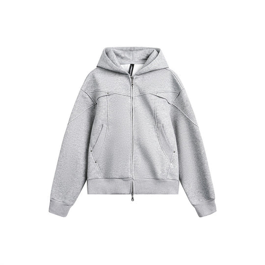 Unisex Oversize Kapuzen-Sweatjacke mit Zwei-Wege-Reißverschluss Shop Nory