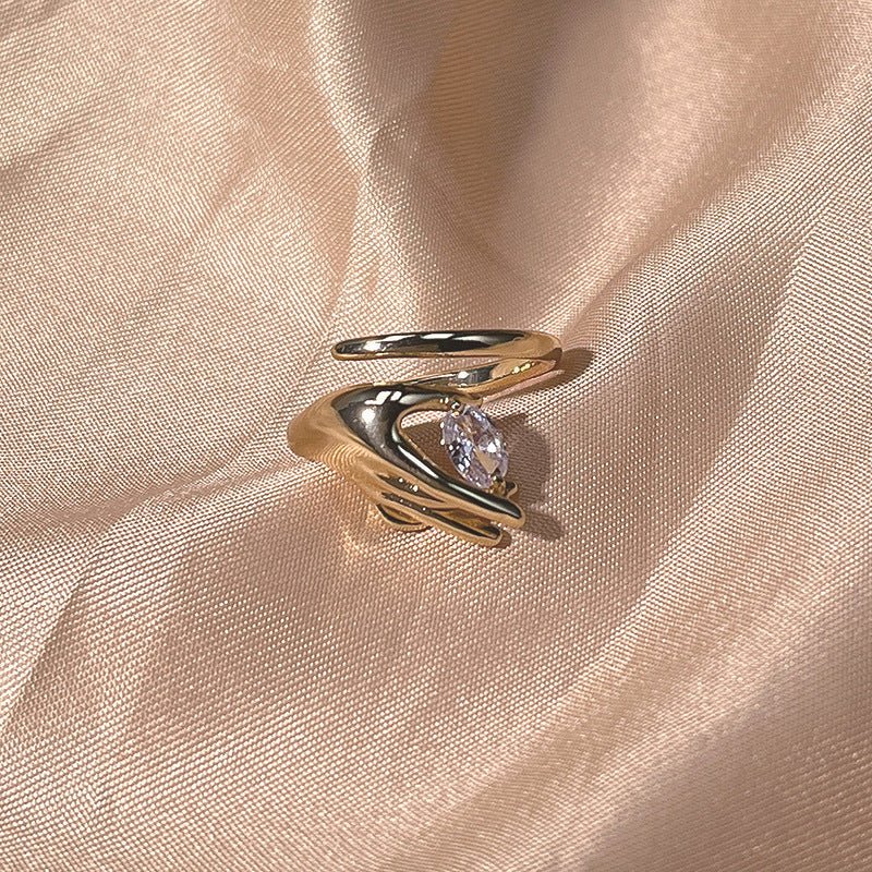 Damenring im eleganten Handdesign Shop Nory