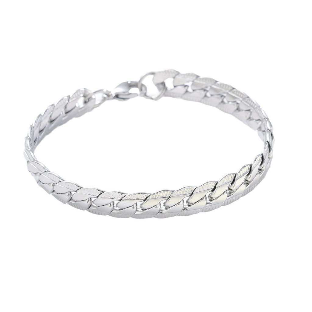 Herren geflochtenes Armband aus Edelstahl Shop Nory