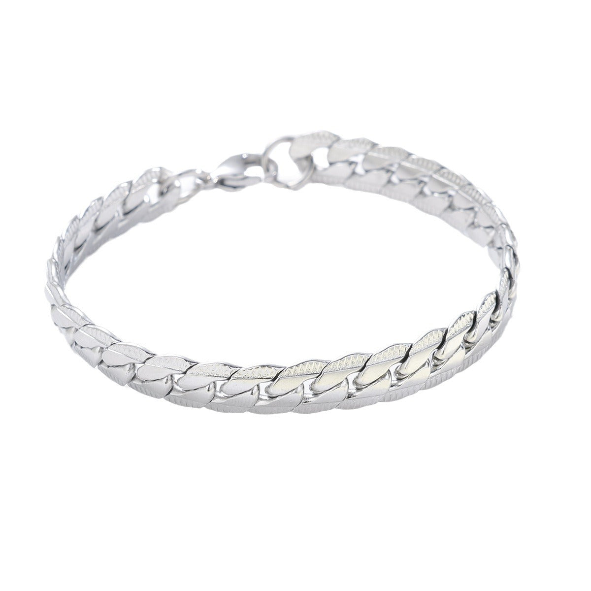 Herren geflochtenes Armband aus Edelstahl Shop Nory