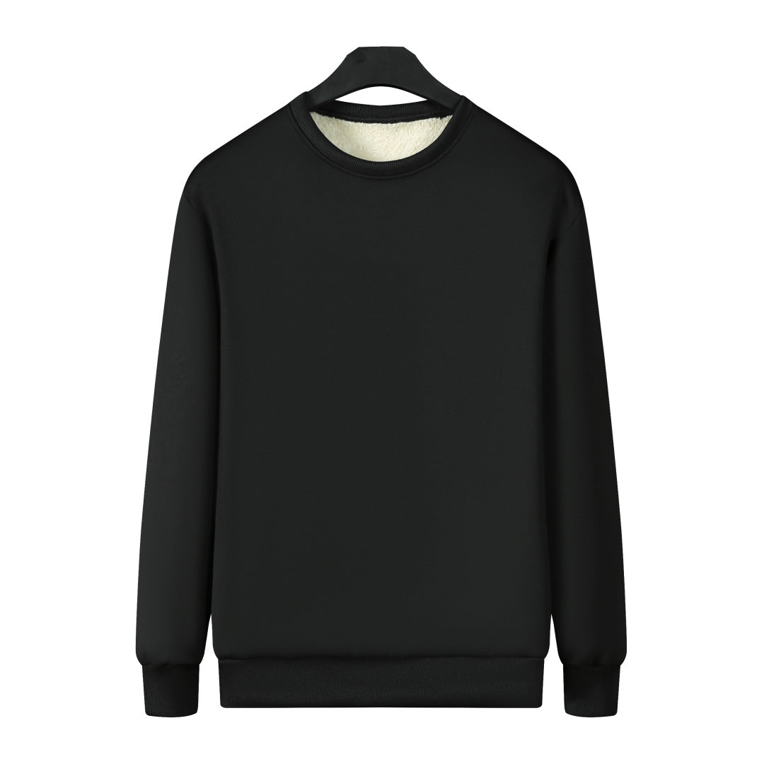 Herren Gefüttertes Rundhals-Sweatshirt mit Teddyfutter & gerippten Bündchen Shop Nory