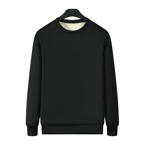 Herren Gefüttertes Rundhals-Sweatshirt mit Teddyfutter & gerippten Bündchen Shop Nory