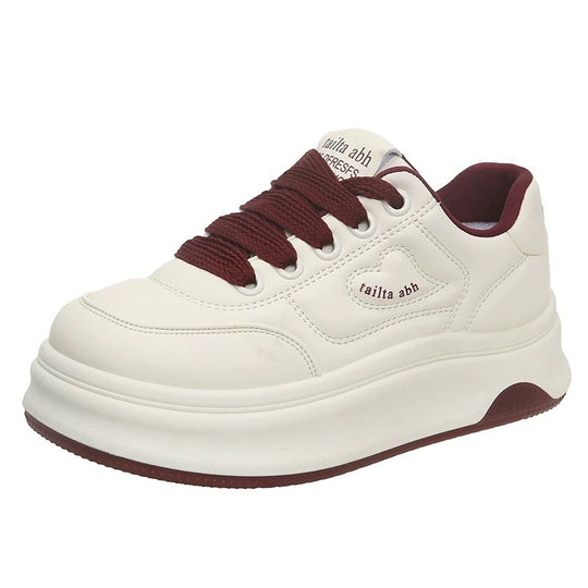 Damen Plateau-Sneaker im minimalistischen Chunky-Look mit skulpturierter Wedgesohle Shop Nory