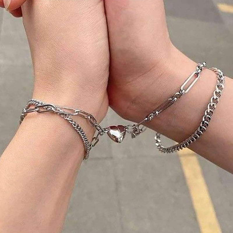 Damen Herz-Anhänger Armband aus hochwertigem Edelstahl Shop Nory