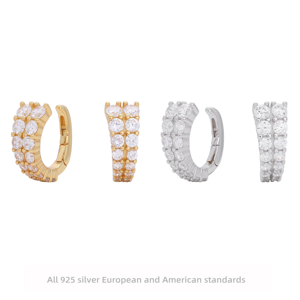 Damen Ohrhänger aus hochwertigem 925 Sterling Silber mit funkelndem Zirkonbesatz Shop Nory
