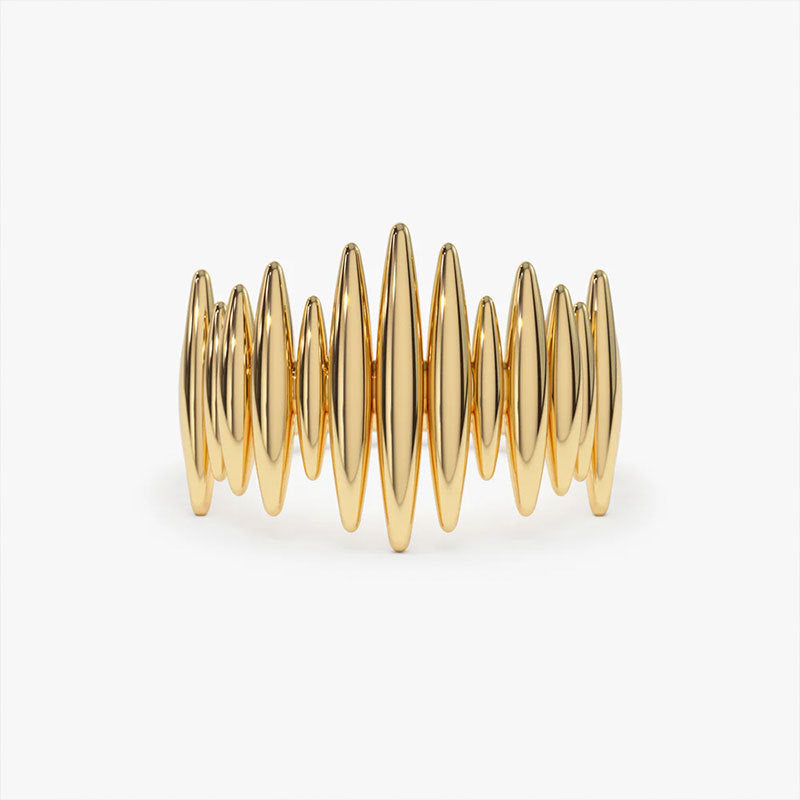Damen Statement-Ring mit modernem Design und glänzender Oberfläche Shop Nory