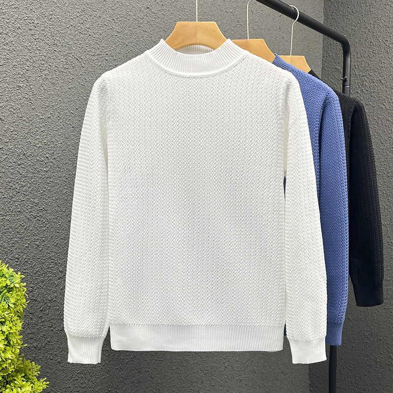 Damen Strukturierter Rollkragenpullover aus feinem Waffelstrick Shop Nory