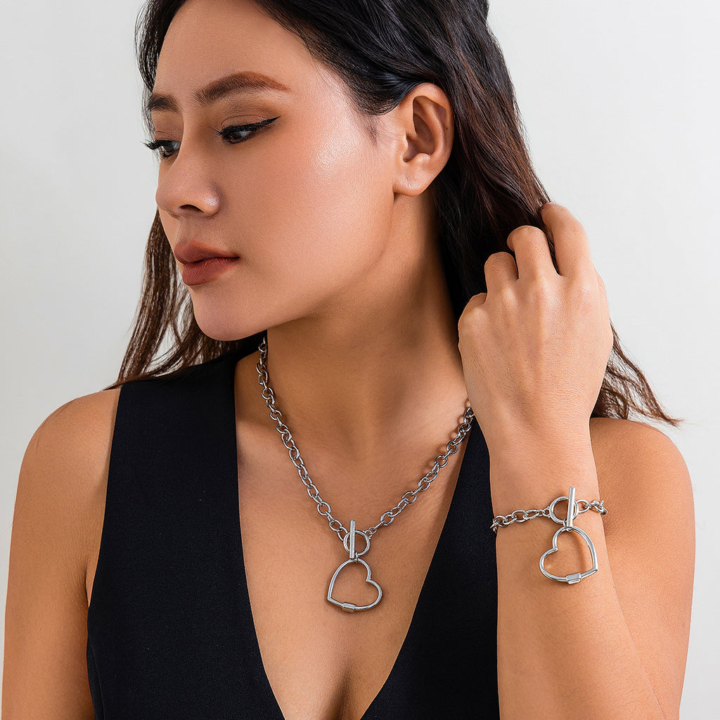 Damen modulares Schmuckset mit Sternenanhängern und Gliederkette