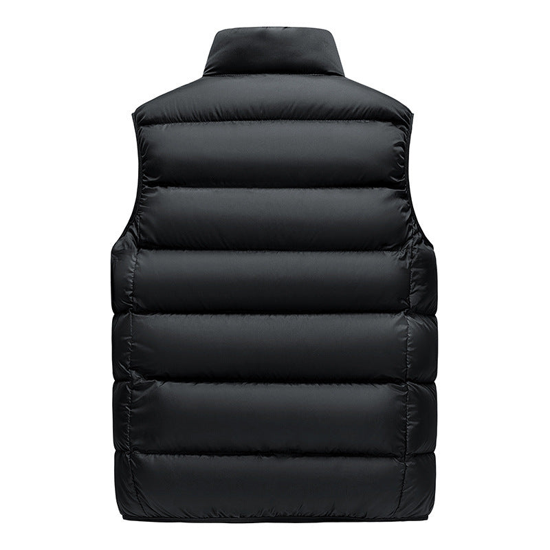 Herren Leichte Thermo-Steppweste mit hohem Stehkragen und Reißverschlusstaschen Shop Nory