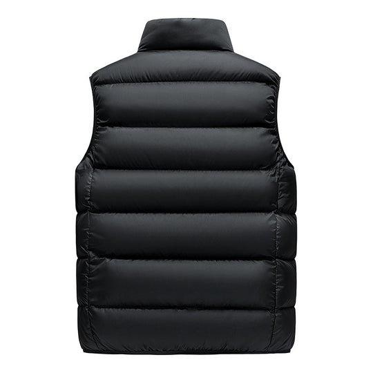 Herren Leichte Thermo-Steppweste mit hohem Stehkragen und Reißverschlusstaschen Shop Nory