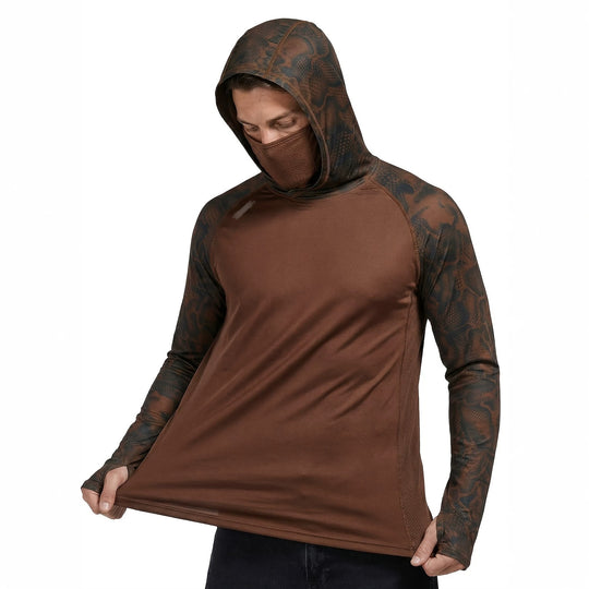 Herren Sportliches Langarmshirt mit Kapuze