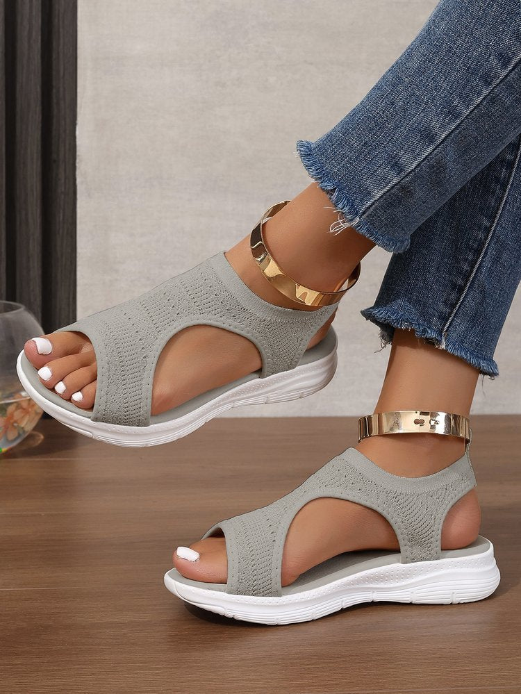 Damen Atmungsaktive Sport-Sandalen mit elastischem Obermaterial und rutschfester Sohle