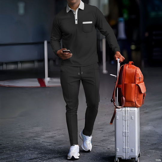 Herren modisches Polyester-Trainingsanzug mit atmungsaktive Eigenschaften