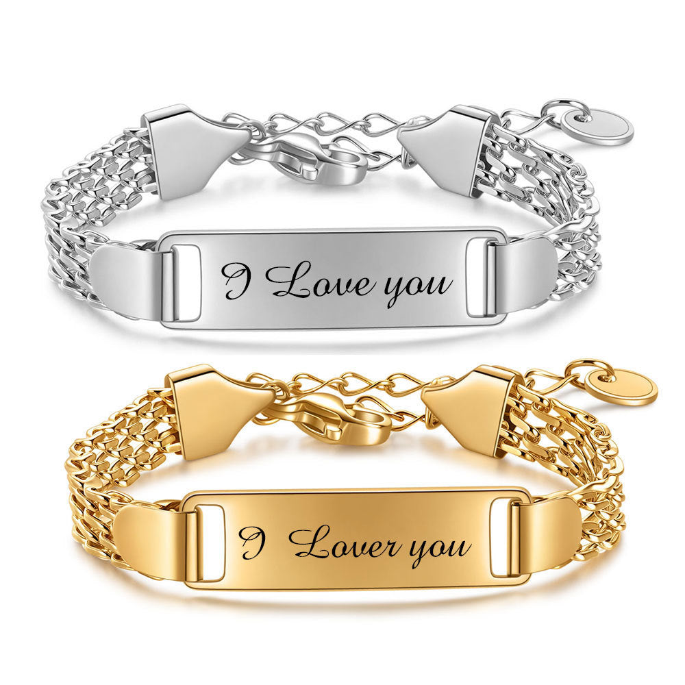 Damen Armband mit personalisierbarem Gravur-Design Shop Nory