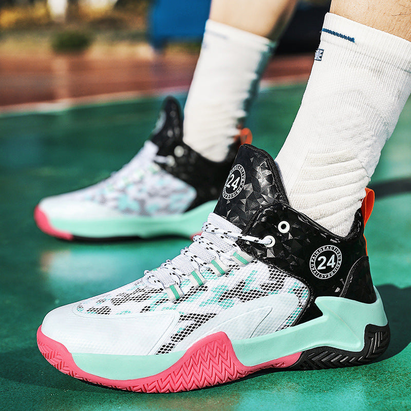 Herren High-Top Basketball-Sneaker mit verstärkter Zehenkappe, stabiler Fersenstütze und multidirektionaler Traktionssohle Shop Nory