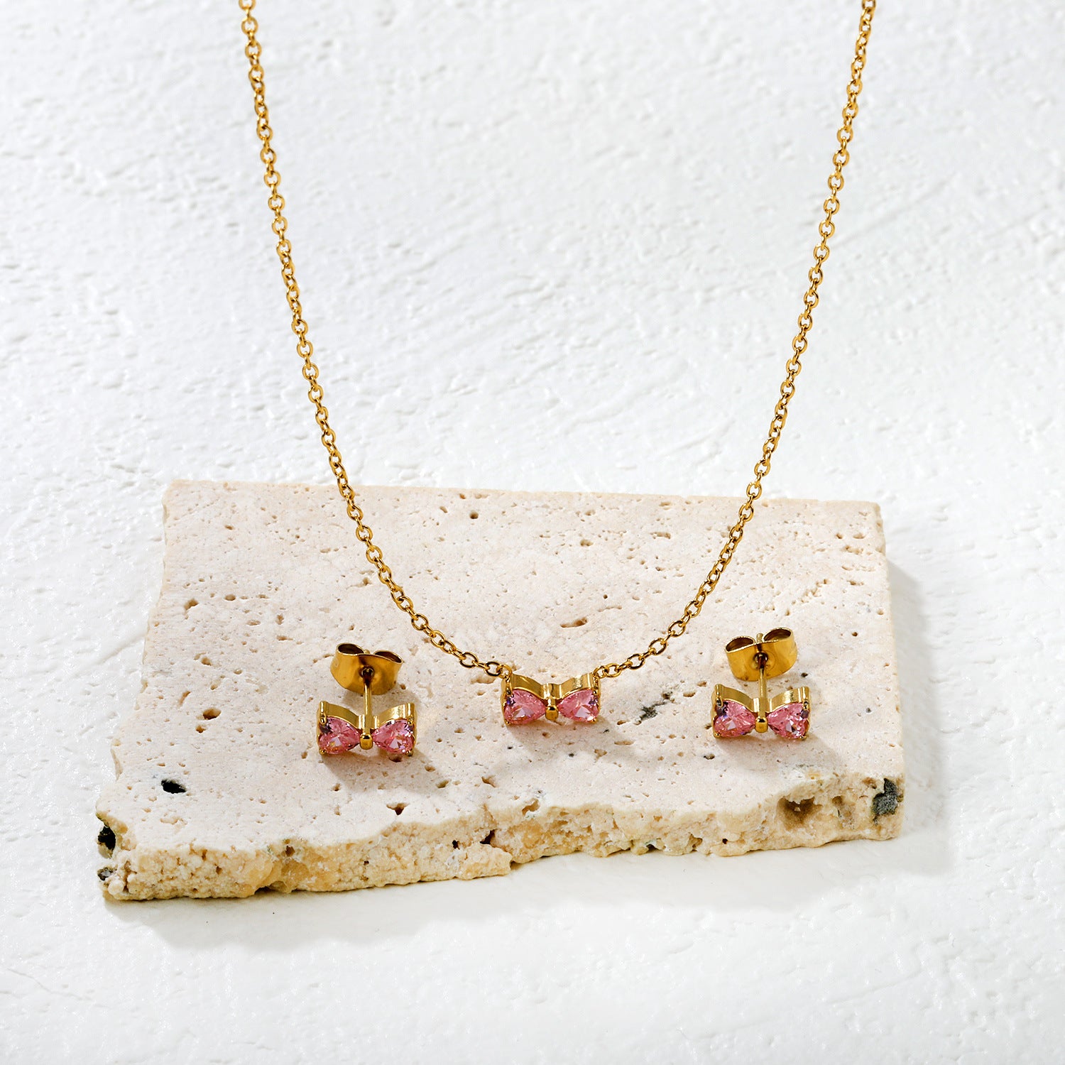 Damen Schmuckset mit funkelndem Schmetterlingsdesign Shop Nory