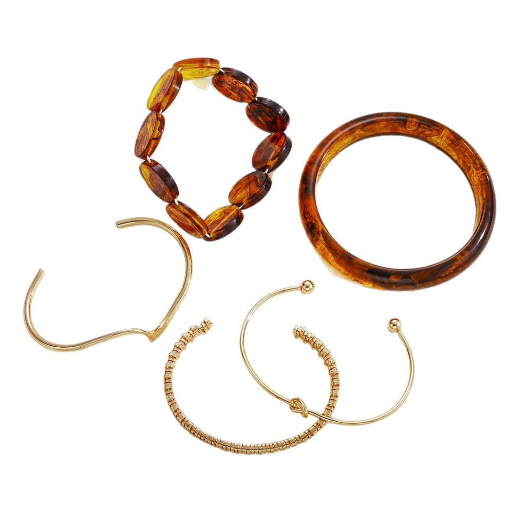 Damen Armband-Set mit eleganten, transparenten Akzenten Shop Nory