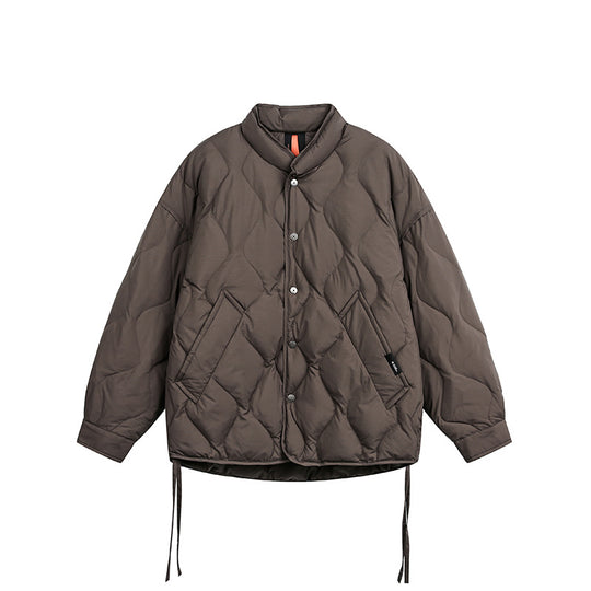 Herren Kurze gesteppte Oversize-Isolationsjacke mit Rautensteppung Shop Nory