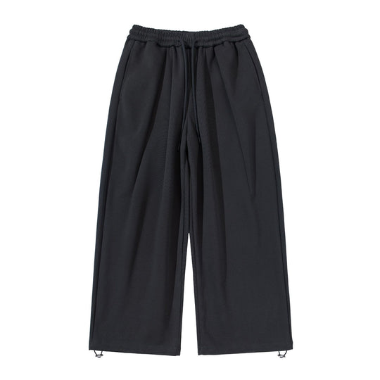 Unisex Weite Cropped Jogginghose mit Tunnelzugbund, Eingrifftaschen und verstellbarem Saum Shop Nory