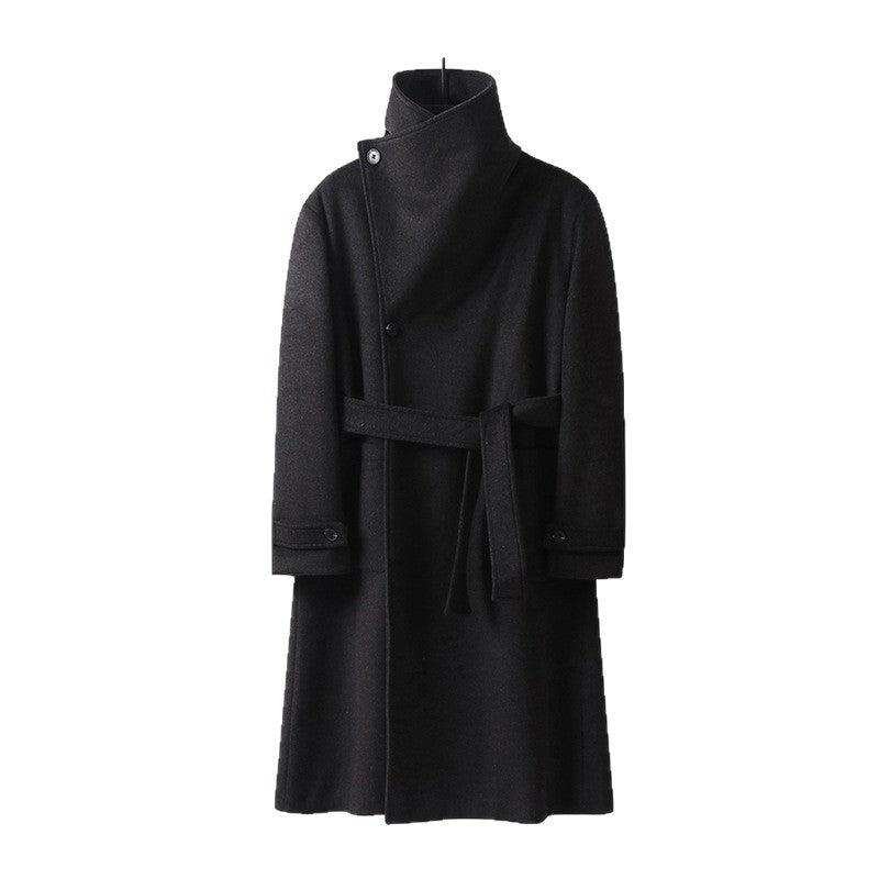 Damen Maxilanger Wollmix‑Mantel mit übergroßem Schalkragen und aufgesetzten Taschen Shop Nory
