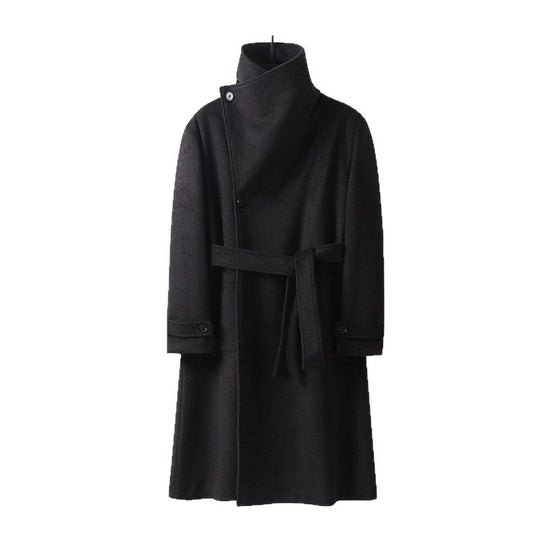 Damen Maxilanger Wollmix‑Mantel mit übergroßem Schalkragen und aufgesetzten Taschen Shop Nory