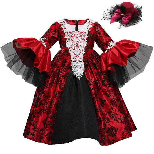 Mädchen märchenhaftes Ballkleid mit Rüschendetails Shop Nory