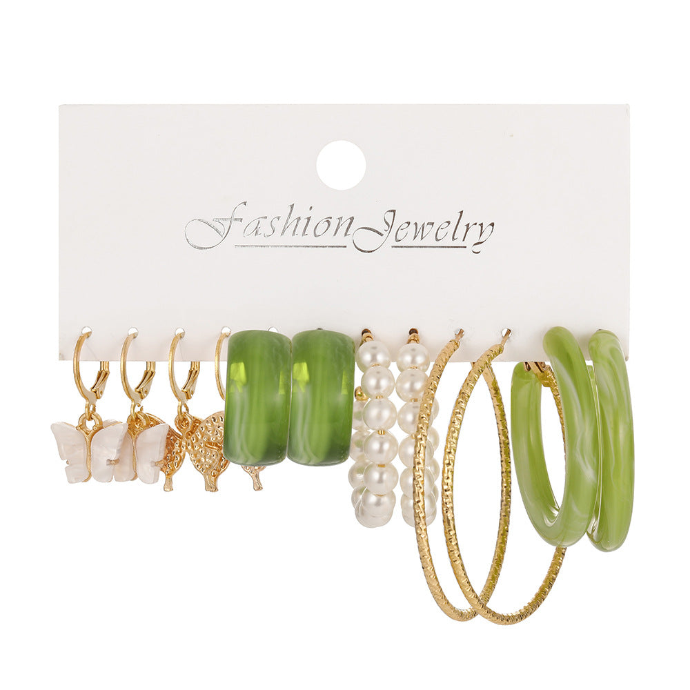 Damen Ohrringe im stylischen Set mit verschiedenen Designs Shop Nory