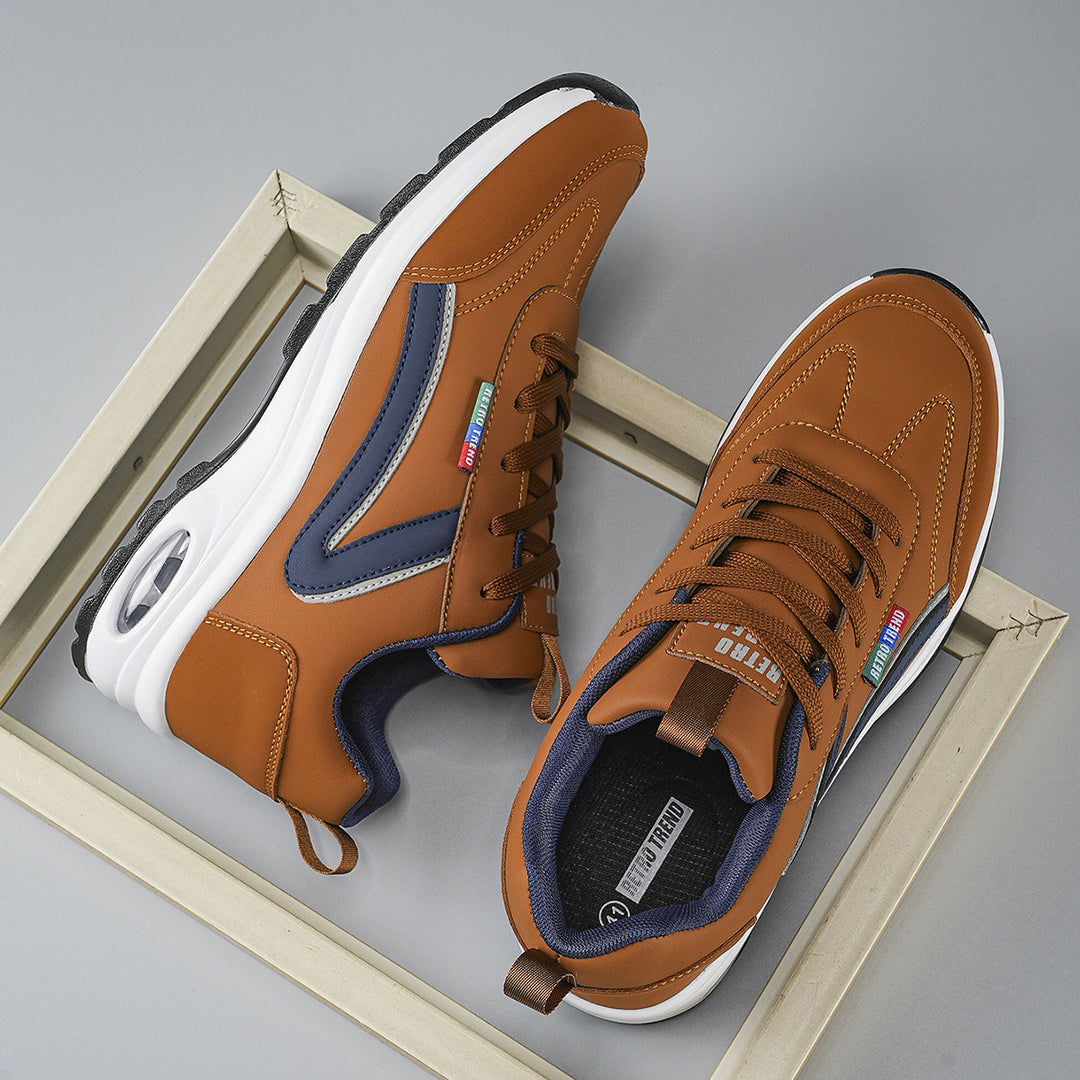 Herren atmungsaktive Freizeit-Plateau-Sneaker mit Luftkammersohle und gepolstertem Komfortfußbett Shop Nory
